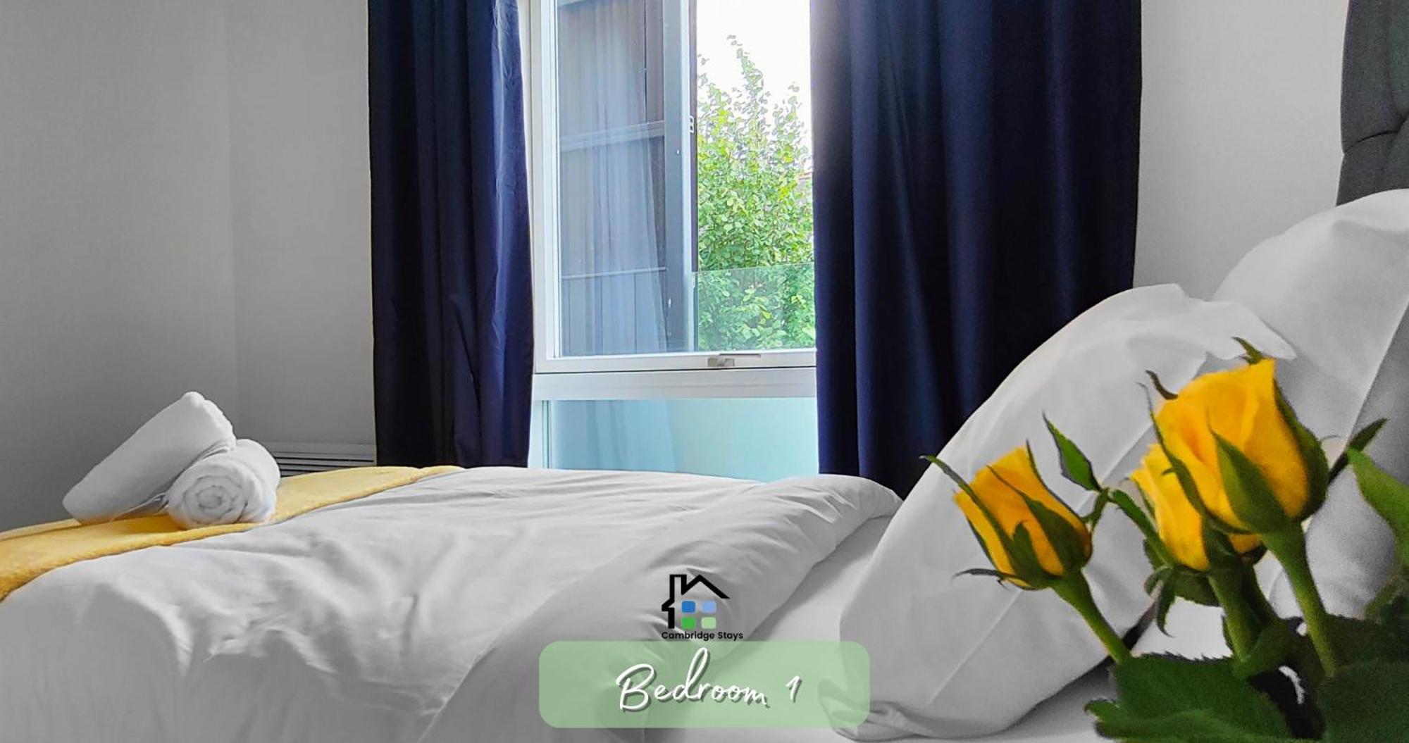 Cambridge Stays Central Apart Hotel 2Br Flats-Easy Walk To City Centre-Parking-Balcony Exterior photo