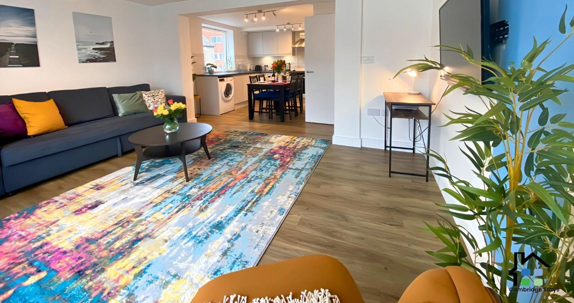 Cambridge Stays Central Apart Hotel 2Br Flats-Easy Walk To City Centre-Parking-Balcony Exterior photo